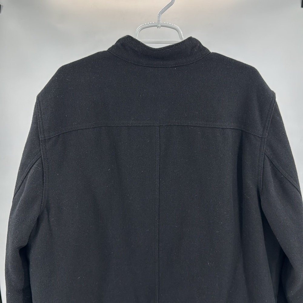 Old Navy Men's black Field Jacket wool blend XLT winter casual fall career - Picture 7 of 10